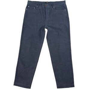 Ted Baker Jeans Menns 34x28 Blue Stretch Soft Touch Regular Fit Velvet